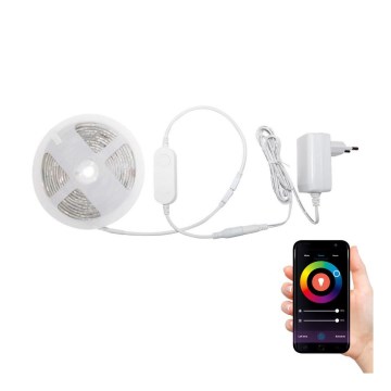 Tira LED RGBW regulable para baño LED/12,5W/12V IP65 5m Wi-Fi Tuya