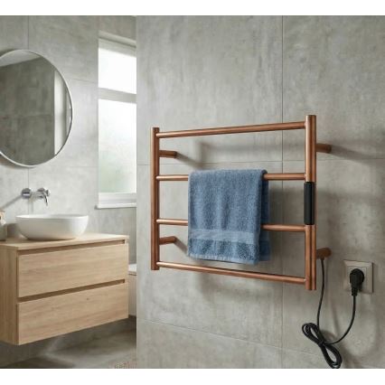 Toallero eléctrico 56x37 63W acero inoxidable/cobre