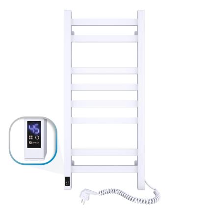 Toallero eléctrico con termostato AVANGARD, 105 W, 80 x 36 cm, blanco, conexión derecha