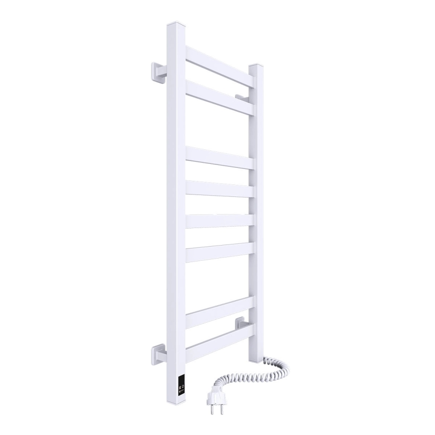 Toallero eléctrico con termostato AVANGARD, 105 W, 80 x 36 cm, blanco, conexión derecha