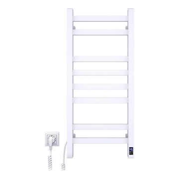 Toallero eléctrico con termostato AVANGARD 105W 80x36 cm blanco izquierdo