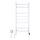 Toallero eléctrico con termostato AVANGARD 105W 80x36 cm blanco izquierdo