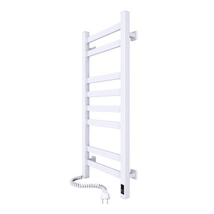 Toallero eléctrico con termostato AVANGARD 105W 80x36 cm blanco izquierdo