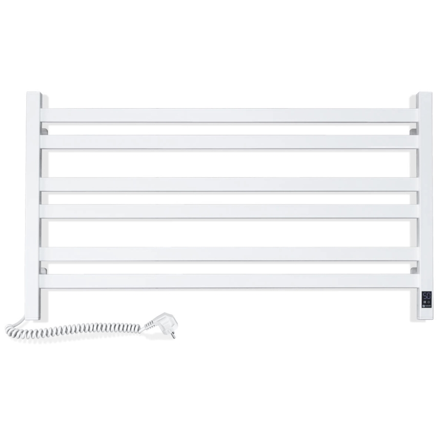 Toallero eléctrico con termostato AVANGARD 181W 50x90 cm, blanco, izquierdo