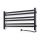 Toallero eléctrico con termostato AVANGARD 181W 50x90 cm negro, lado derecho