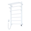 Toallero eléctrico con termostato FORTIS 155W 80x48 cm  blanco izquierdo