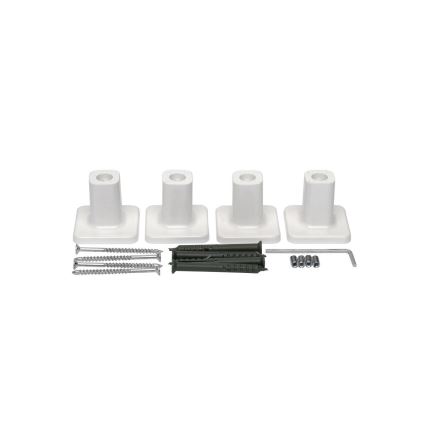 Toallero eléctrico con termostato FORTIS 155W 80x48 cm  blanco izquierdo