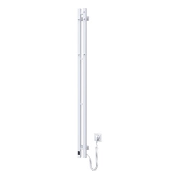 Toallero eléctrico con termostato SILOUETTE 106W 150x9cm blanco, lado derecho