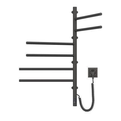 Toallero eléctrico giratorio con termostato ARABESQUE 105 W 82 x 49 cm negro