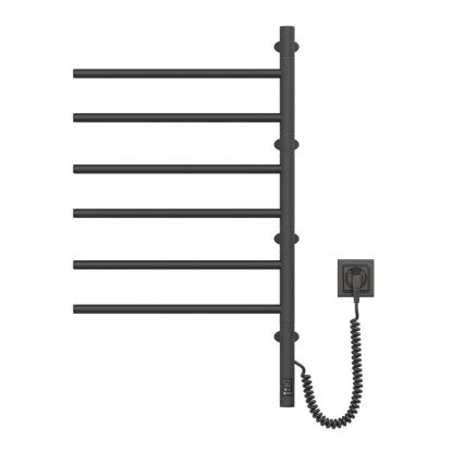 Toallero eléctrico giratorio con termostato ARABESQUE 105 W 82 x 49 cm negro