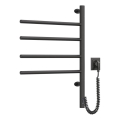 Toallero eléctrico giratorio con termostato ARABESQUE 60 W 65 x 49 cm negro