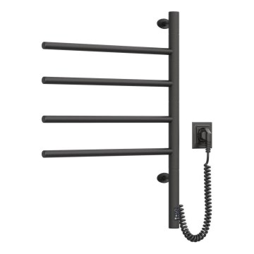 Toallero eléctrico giratorio con termostato ARABESQUE 60 W 65 x 49 cm negro
