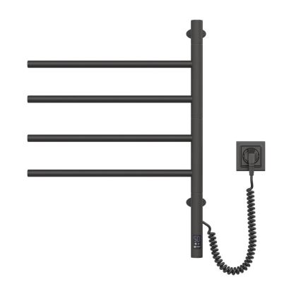 Toallero eléctrico giratorio con termostato ARABESQUE 60 W 65 x 49 cm negro