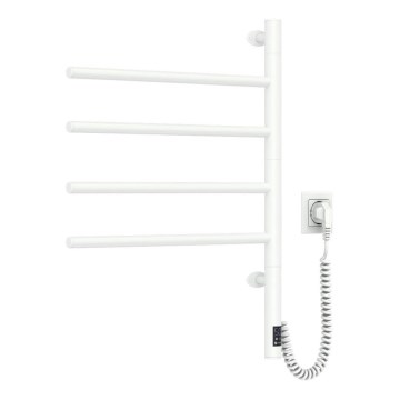 Toallero eléctrico giratorio con termostato ARABESQUE 60W 65x49 cm blanco