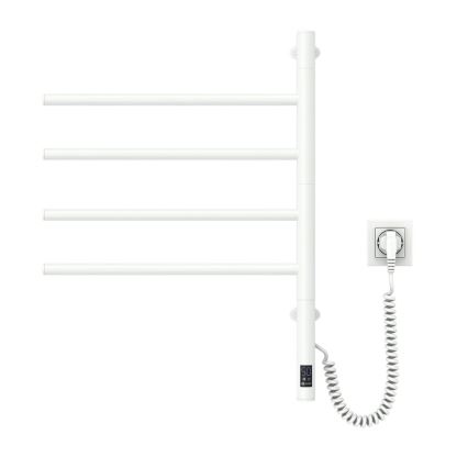 Toallero eléctrico giratorio con termostato ARABESQUE 60W 65x49 cm blanco