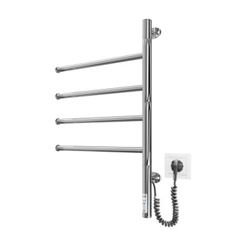 Toallero eléctrico giratorio VEER 50W/230V 62,5x44,5 cm acero inoxidable/cromo brillante