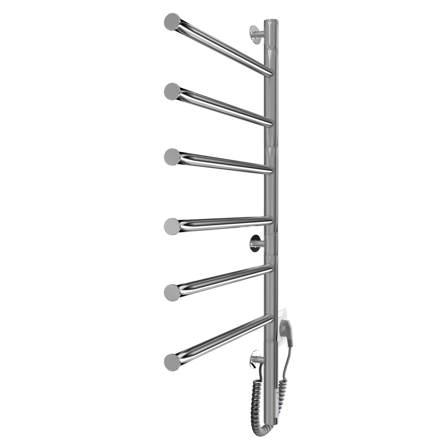Toallero eléctrico giratorio VEER 80W/230V 82,5x44,5 cm acero inoxidable/cromo brillante