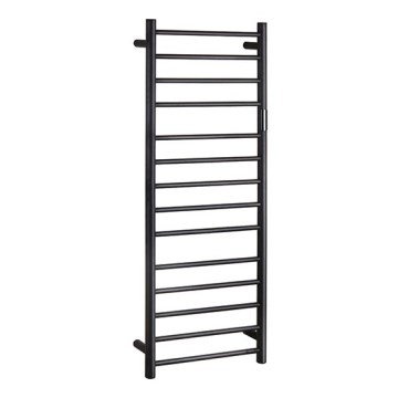 Toallero eléctrico para toallas 45 x 132 cm, 180 W, acero inoxidable/negro
