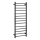 Toallero eléctrico para toallas 45 x 132 cm, 180 W, acero inoxidable/negro