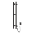 Toallero eléctrico SILOUETTE 46W 100x16 cm, negro, lado derecho