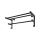 Toallero para radiador de baño HF SHEFFIELD 52x20,4 cm negro