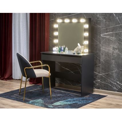 Tocador AMORIO 94x43 cm negro