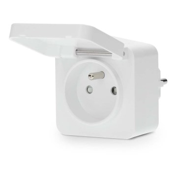 Toma inteligente Smartlife 3680W/230V/ Type E/16A Wi-Fi Tuya IP44