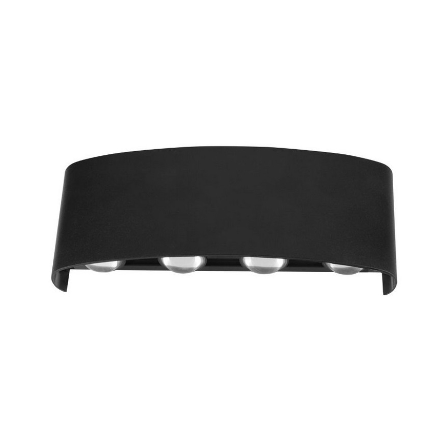 Top Light - Aplique LED para exterior RAY LED/8W/230V IP44 4000K negro