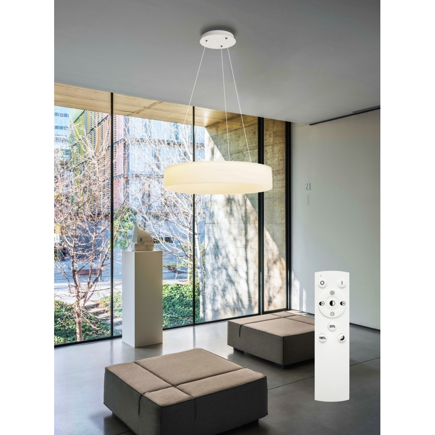 Top Light - Lámpara colgante LED regulable HALO, suspendida por cable, LED/60W/230V 3000-6500K Ø 60 cm + mando a distancia