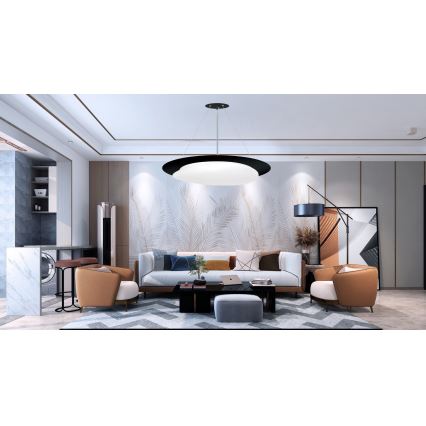 Top Light - Lámpara de araña LED regulable STONE LED/51W/230V 3000-6500K + control remoto