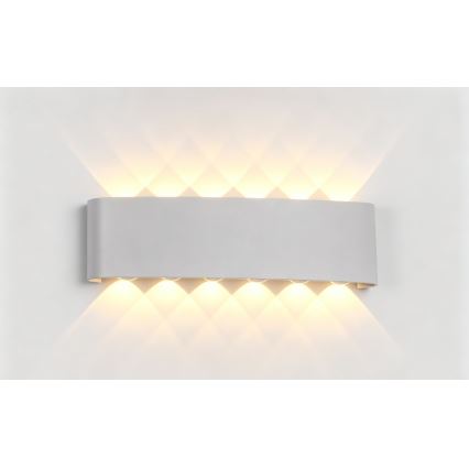 Top Light - Aplique de pared LED para exterior RAY LED/10W/230V 3000/4000/6500K IP54 blanco