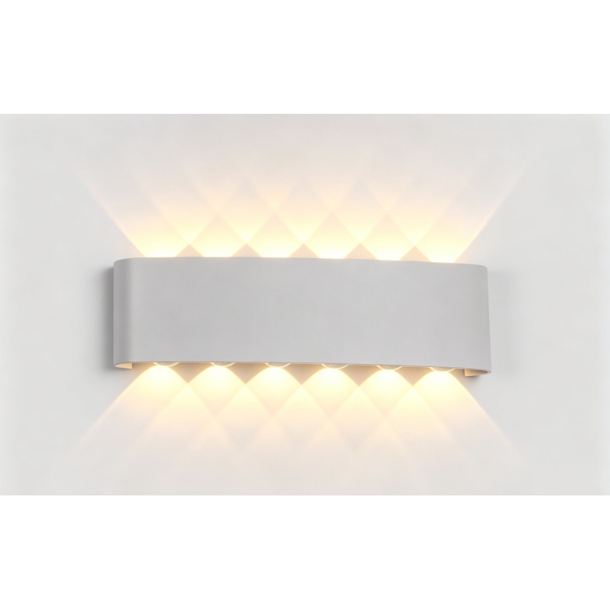 Top Light - Aplique de pared LED para exterior RAY LED/10W/230V 3000/4000/6500K IP54 blanco
