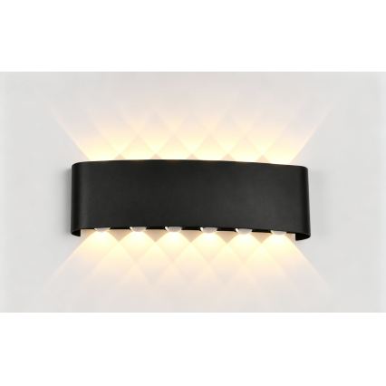 Top Light - Aplique LED de pared para exterior RAY LED/10W/230V 3000/4000/6500K IP54 negro