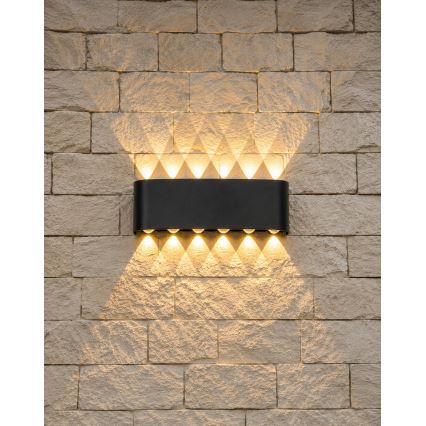 Top Light - Aplique LED de pared para exterior RAY LED/10W/230V 3000/4000/6500K IP54 negro