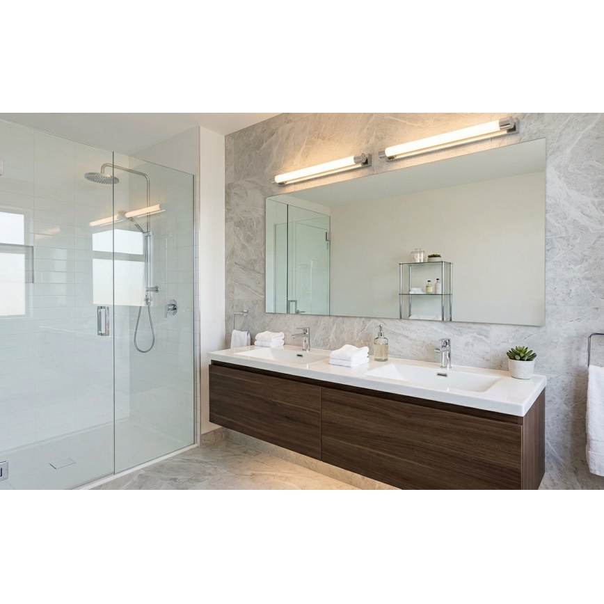 Top Light - LED Iluminación para espejo de baño TURIA LED/12W/230V 3000/4000/6500K IP44 60 cm cromado brillante