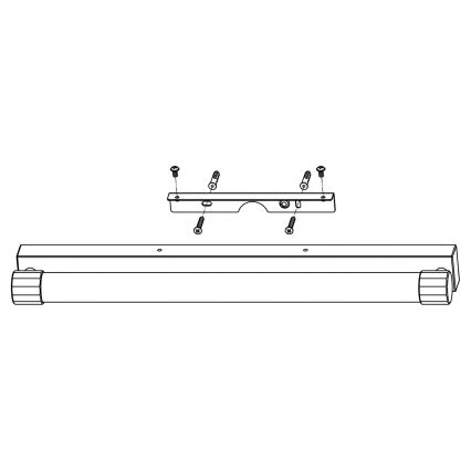 Top Light - LED Iluminación para espejo de baño TURIA LED/12W/230V 3000/4000/6500K IP44 60 cm cromado brillante
