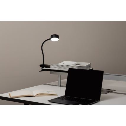 Top Light - Lámpara de escritorio LED táctil regulable con pinza BELLA LED/4,8W/5V 3000-6500K negro