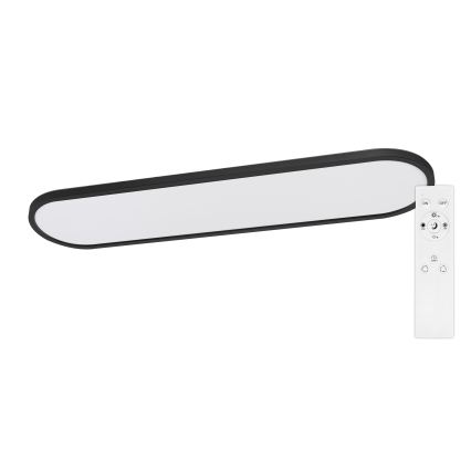Top Light - Luminaria LED regulable para techo, de montaje en superficie y colgante OVAL LED/36W/230V 3000-6500K negra + control remoto