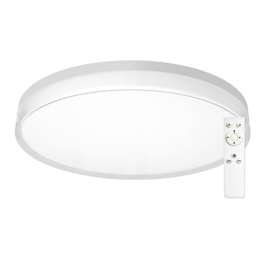 Top Light - Lámpara de techo LED regulable para baño NEXUS LED/45W/230V 3000-6500K IP44 Ø 38 cm blanca + mando a distancia