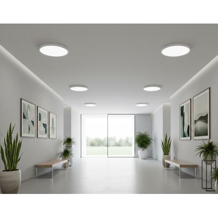 Top Light - Plafón LED de techo con sensor de movimiento REVIT LED/9/12/18W/230V 3000/4000/6500K Ø 23 cm blanco