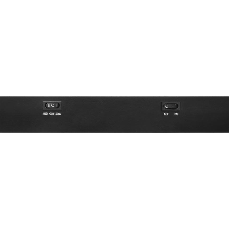 Top Light - Luminaria LED bajo mueble AXIS LED/15W/230V 3000/4000/6500K 60 cm negra