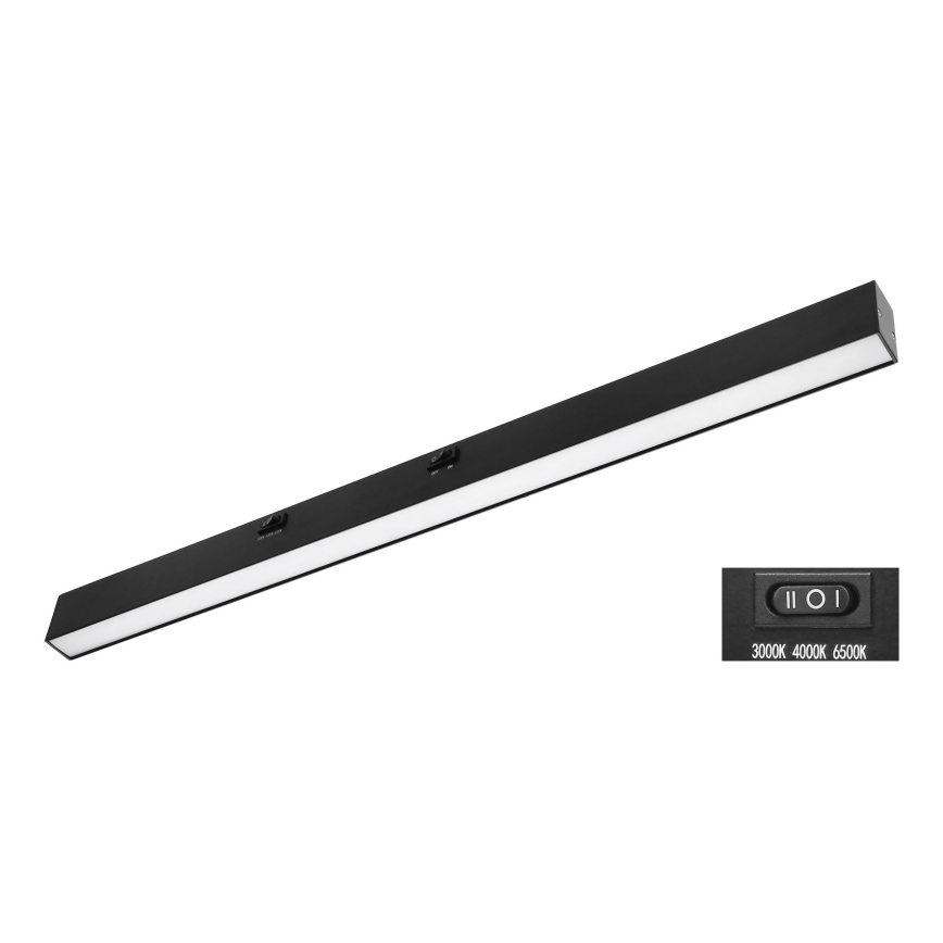 Top Light - Luminaria LED bajo mueble AXIS LED/15W/230V 3000/4000/6500K 60 cm negra