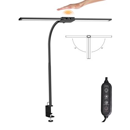 Top Light - Lámpara de mesa LED regulable con pinza LYRA LED/18W/230V 3000-6500K negra