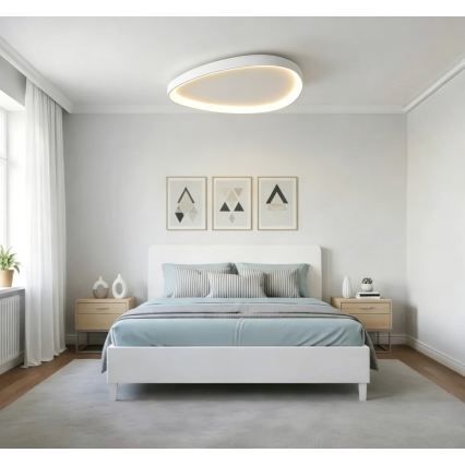 Top Light - LED lámpara de techo regulable ECLIPSE LED/55W/230V 3000-6500K Ø 60 cm blanco + mando a distancia
