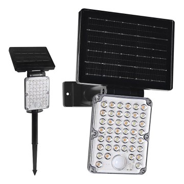 Top Light - Luminaria solar LED con sensor 3 en 1 ZENITH LED/10W/3,7V 3000/4000/6500K IP54 2400 mAh