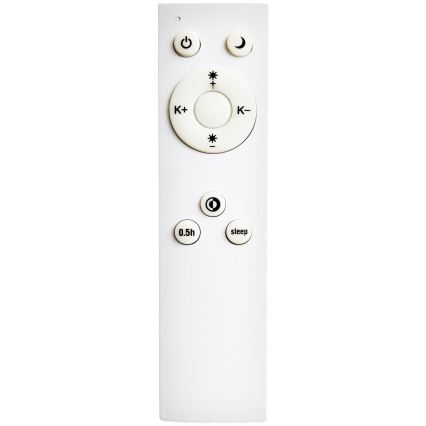 Top Light - Luz de techo LED regulable para baño PETAL LED/48W/230V IP44 3000-6500K diá. 48 cm negro + control remoto