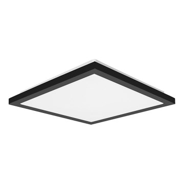 Top Light - Plafón LED de baño ONYX LED/10W/230V IP44 3000/4000/6500K 28x28 cm negro