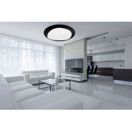 Top Light - Plafón LED regulable STONE LED/51W/230V 3000-6500K + control remoto