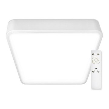 Top Light - Plafón LED regulable LED/51W/230V blanco cuadrado + mando a distancia