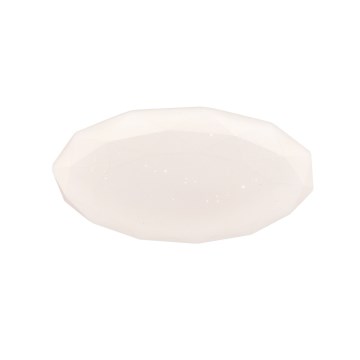 Top Light - Plafón LED regulable para baño SPARKLE LED/60W/230V 3000-6500K IP44 Ø 49 cm blanco + mando a distancia